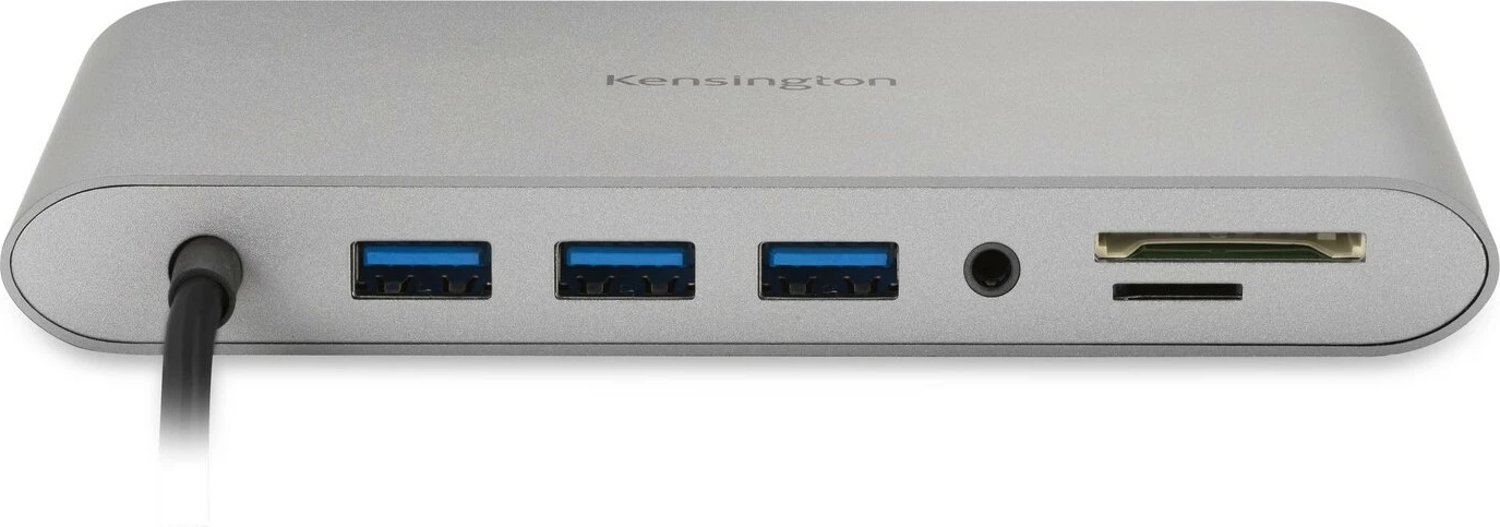Dock USB-C Kensington UH1440P, 5Gbps, 85W, DP/HDMI/VGA, Argjendtë