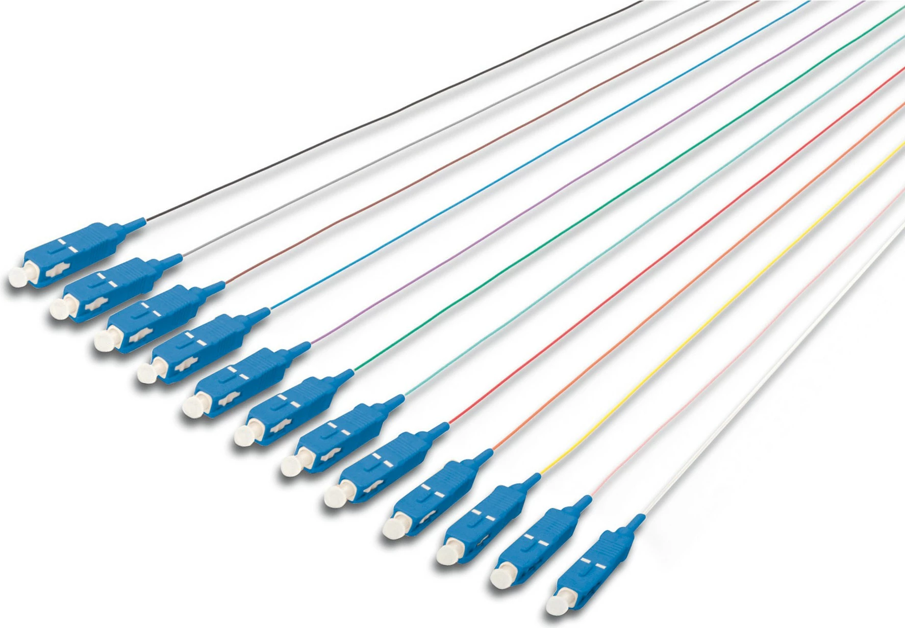 Pigtail fibra optike Digitus SC OS2, 2m, shumëngjyrëshe