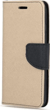 Mbështjellës HAVANA Fancy Diary për Samsung Galaxy A16, me rrip magnetik, xhepa për kartela, Gold/Black