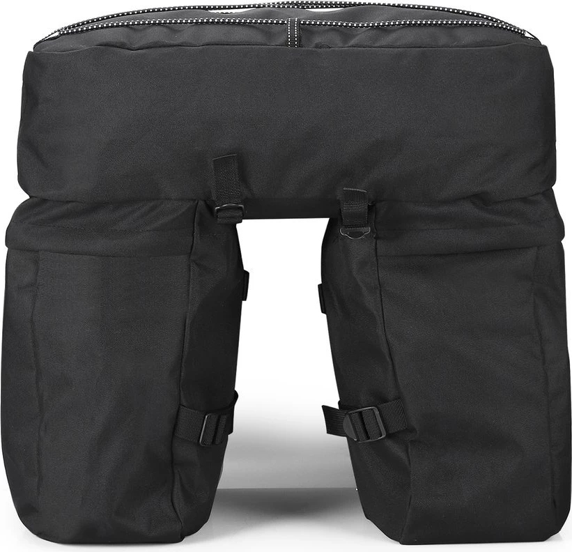 Çantë biçiklete Wozinsky WBB13BK, 60L, për bagazh, e zezë, me mbulesë shiu