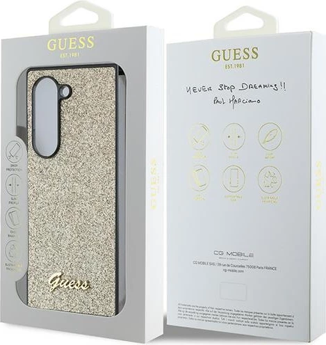 Mbështjellës Guess 4G Glitter Script për Samsung Galaxy Z Fold 6, Ari