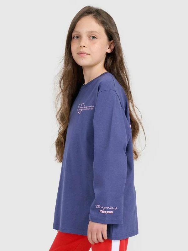 Maicë me mëngë të gjata oversized për vajza 4F
