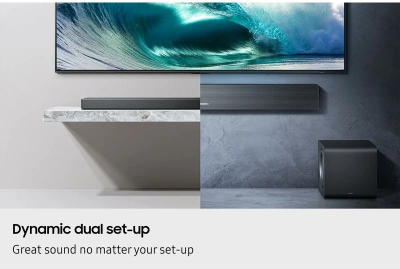 Soundbar Samsung HW-QS750F/EN, e zezë