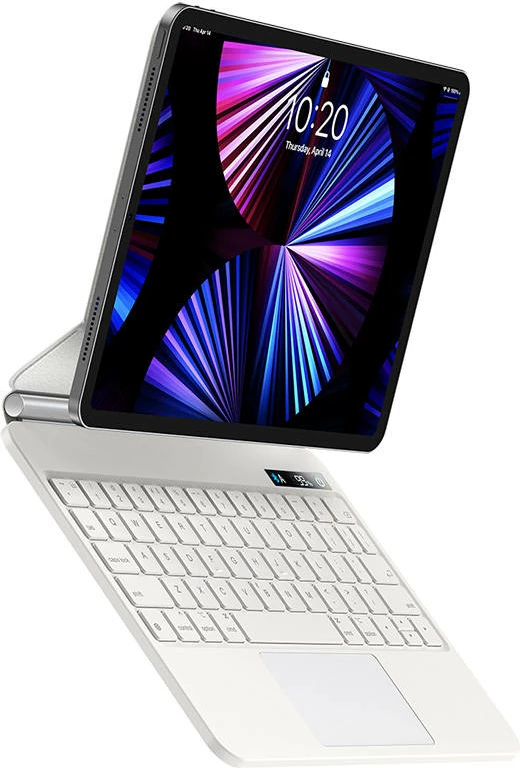 Mbështjellës me tastierë Baseus Brilliance PRO për iPad 10, 10.9", Bardhë