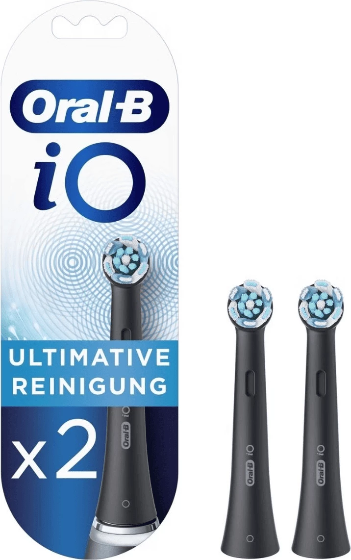 koka zëvendësuese furçe dhëmbësh Oral-B iO (iO9N) 408666, e zezë, set 2 copë
