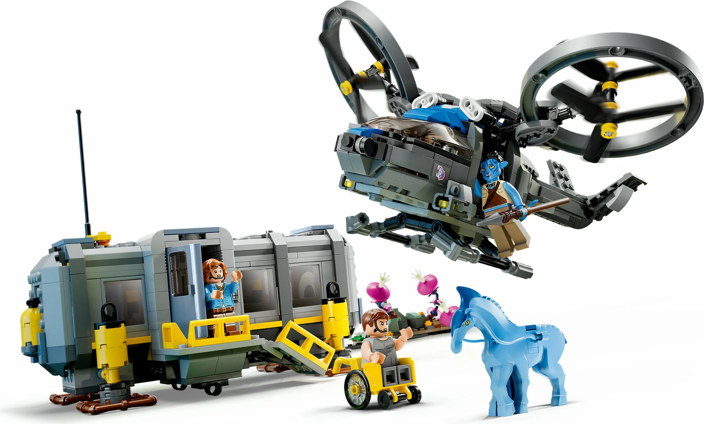 Set për ndërtim LEGO Avatar Floating Mountains: Site 26 & RDA Samson, 887 pjesë, Multikolor