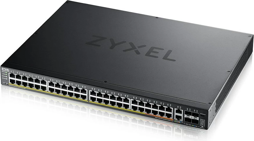 Switch i menaxhuar Zyxel XGS2220-54HP, 48 porte Gigabit Ethernet, 4 PoE, 216 Gbit/s