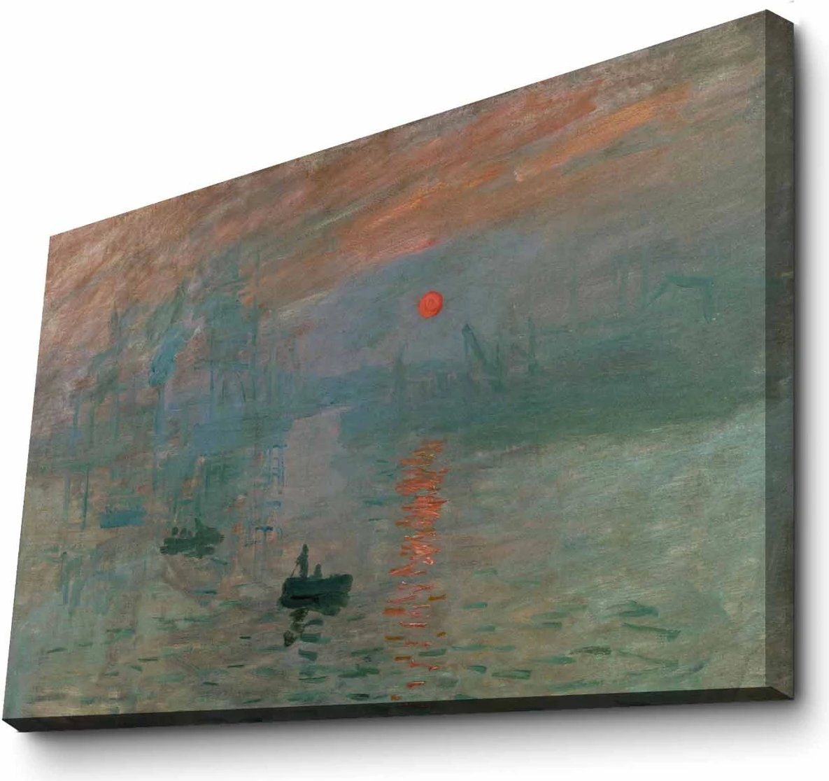Pikturë dekorative në kanavacë, art i Monet, shumëngjyrëshe, 70x100cm