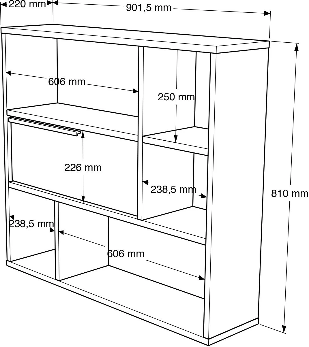 Raft muri Hanah Home, On5-W, ngjyrë e bardhë