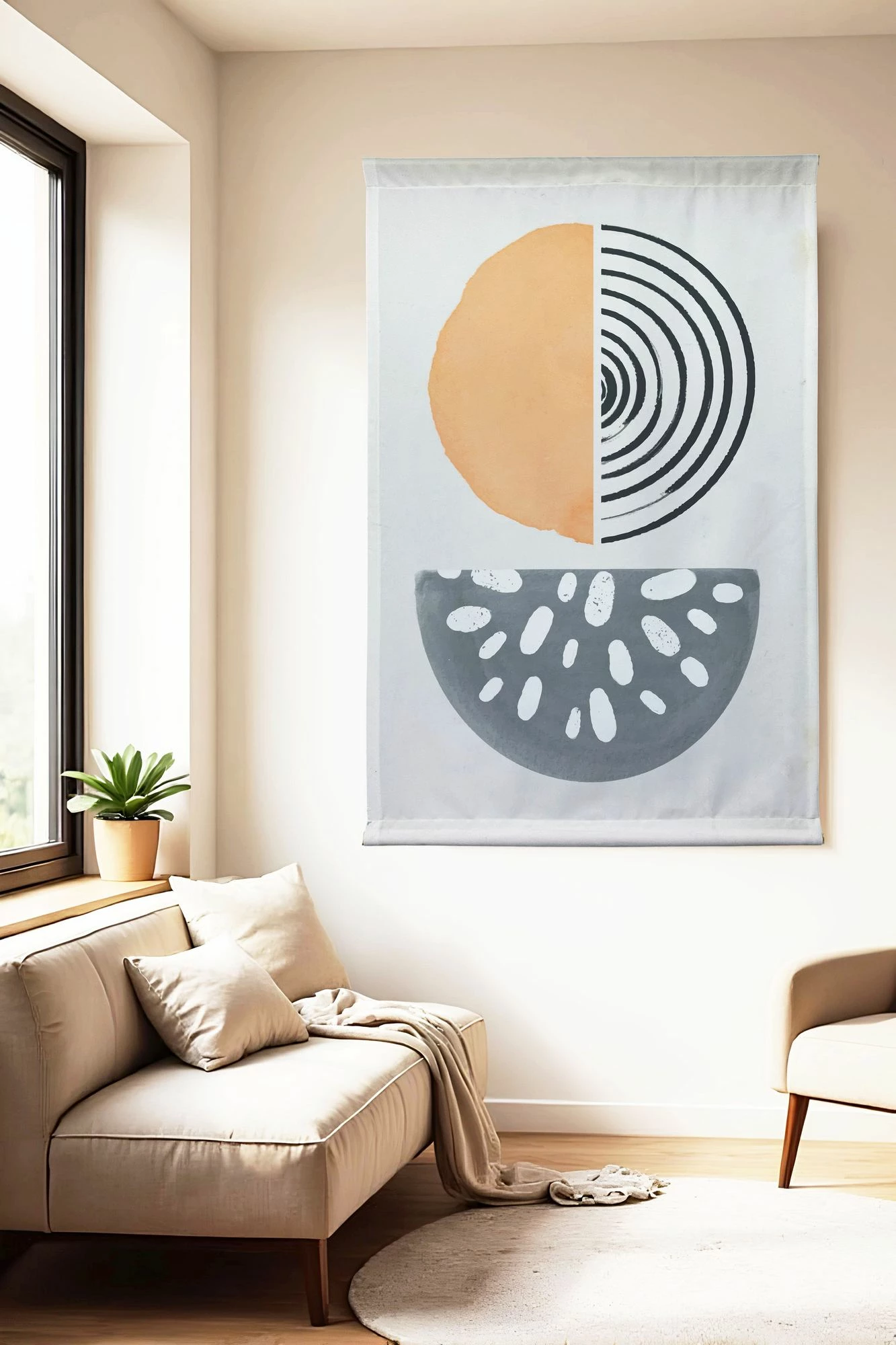 Pikturë dekorative poliestër, Wallity Polybaby 9, 145x200