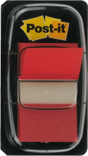 Fletëza shënjuese me dispenser, 3M Post-it 680-1, 44-66 copë, e kuqe