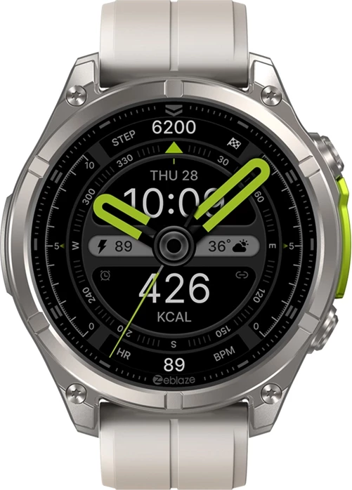 Smartwatch Zeblaze Vibe 8 Abyss 1.43" AMOLED AOD, thirrje me Bluetooth, IP69K 5 ATM, bateri 500 mAh, gri