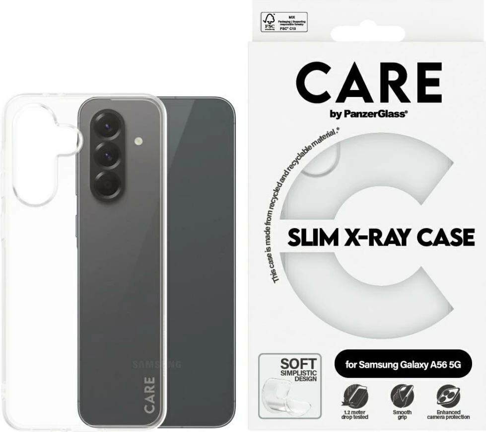 Mbështjellës PanzerGlass CARE Fashion X-Ray për Samsung Galaxy A56 5G, Transparent