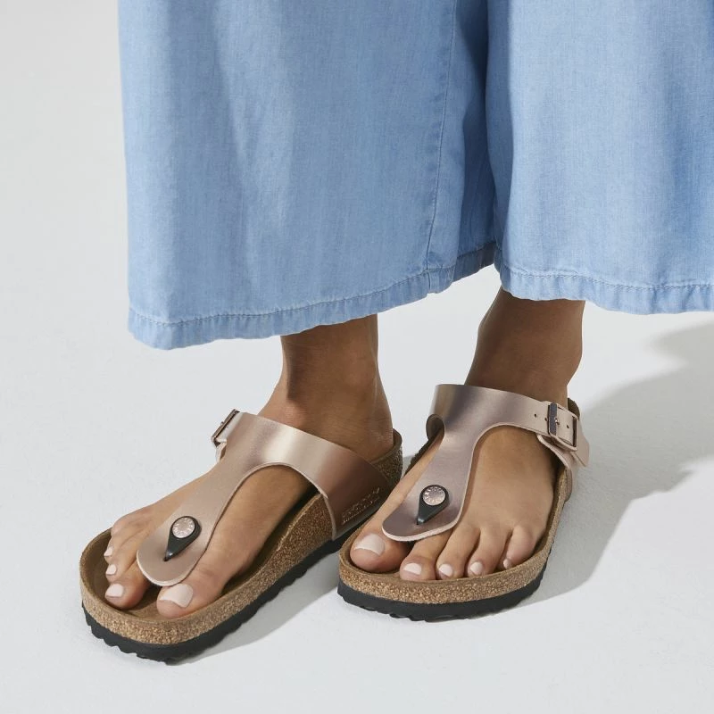 Flip-flop për femra Birkenstock, të arta [Madhësia: 38]