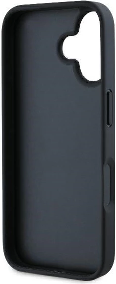 Mbështjellës Karl Lagerfeld Monogram Karl Head Pin për iPhone 16, i zi