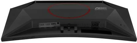 Monitor i lakuar gaming, AOC C24G42E, 24" FHD 180 Hz 1 ms VA HDR10 me altoparlantë, zi e kuqe