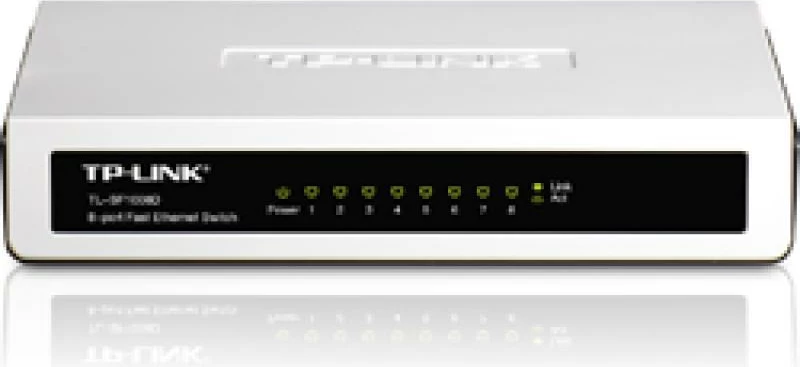 Switch, TP-Link TL-SF1008D, 8 porta RJ45 10/100Mbps, desktop