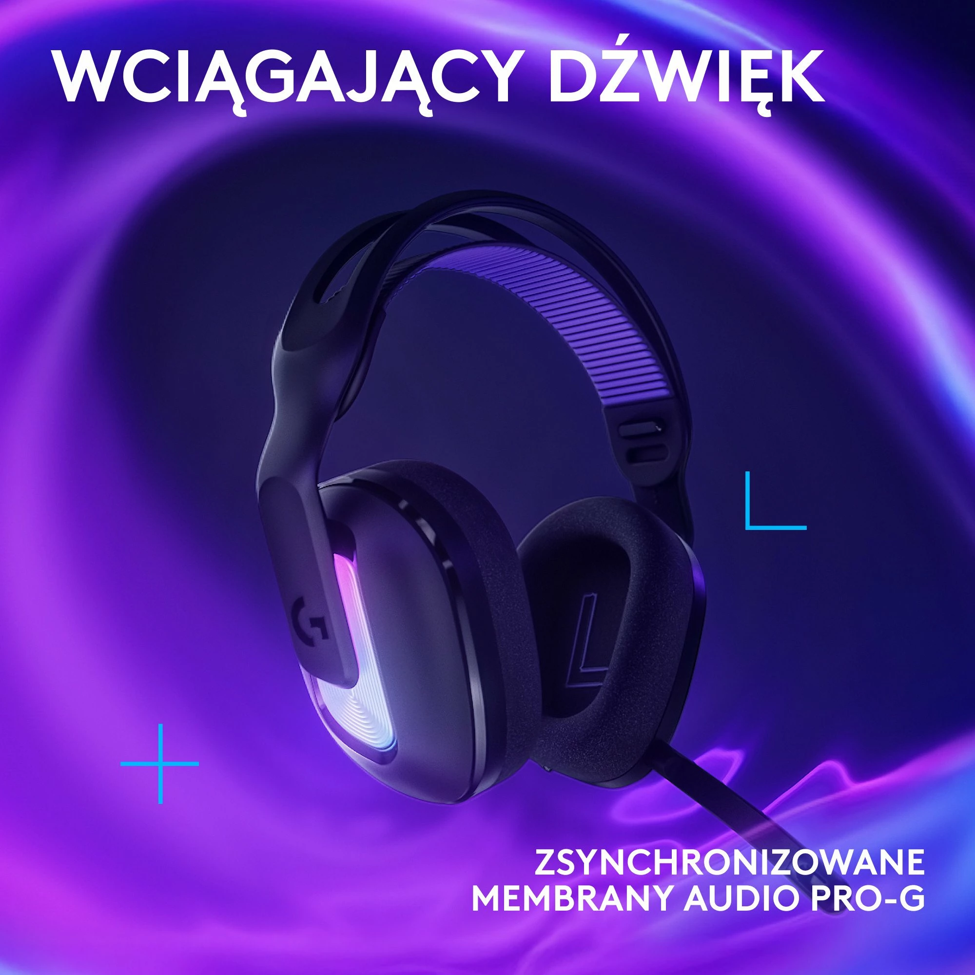 Kufje gaming Logitech G522 LIGHTSPEED 981-001544, pa tela, RGB, USB/USB-C, Bluetooth, të zeza
