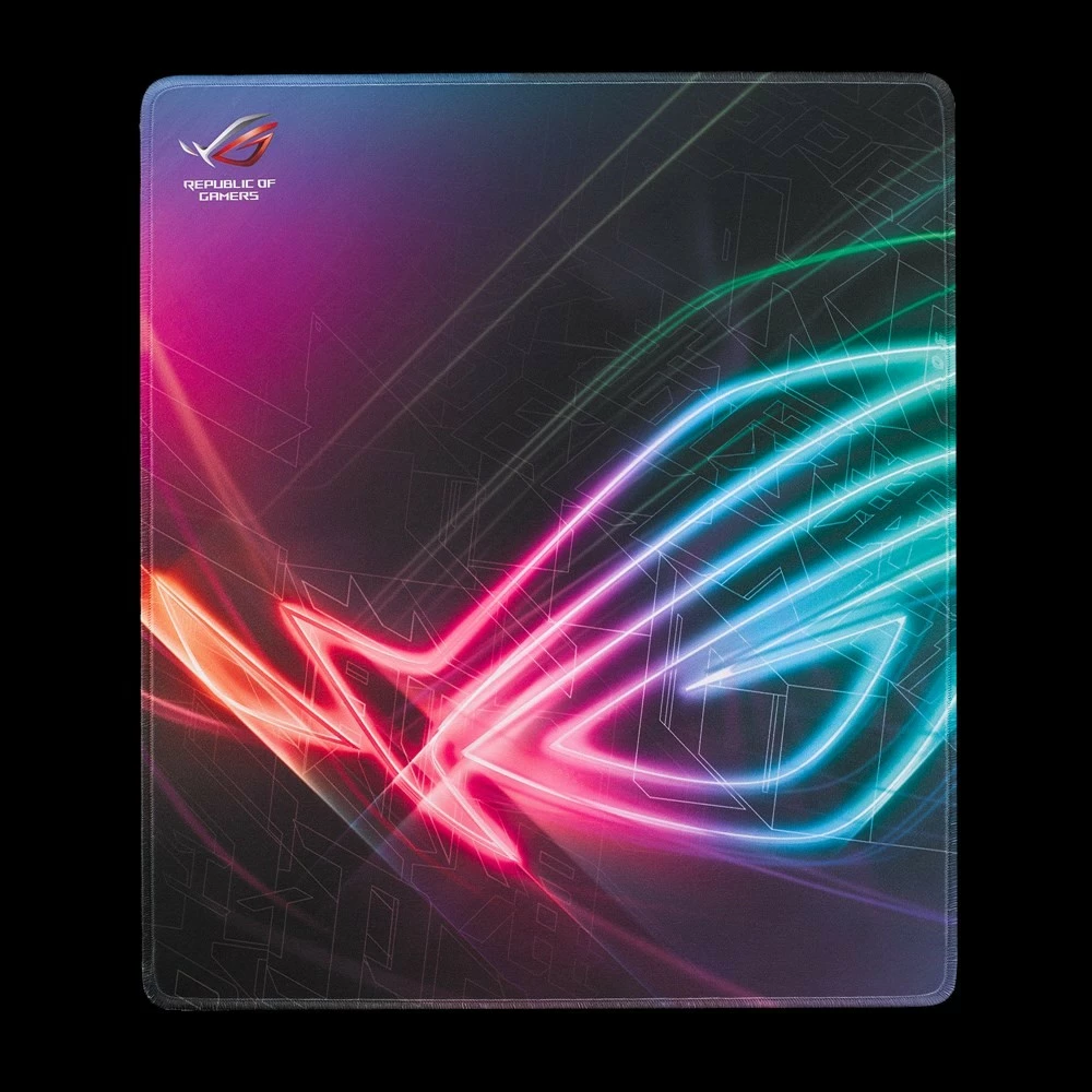 Mauspad ASUS ROG Strix Edge, gaming, multikolor, 450x400mm, gome, antirrëshqitës