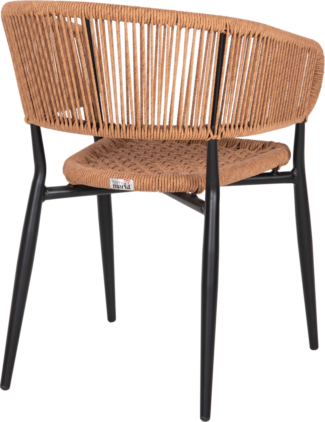 Karrige alumini EULO, ngjyrë e zezë, ratan sintetik, bezhë, FH5783.13, 55,5x63,5x78H cm