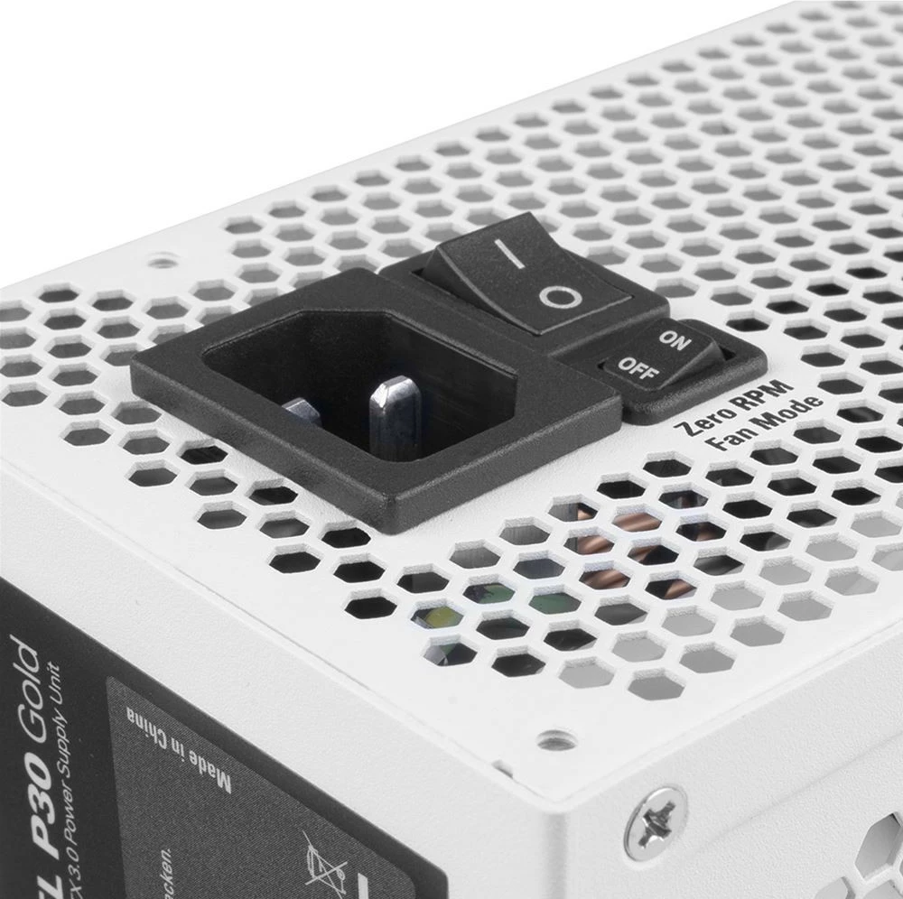 Kasë energjie Sharkoon REBEL P30 Gold 1000W, ATX 3.0, modular, e bardhë