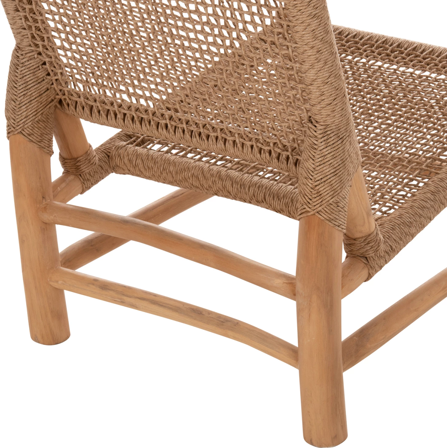 Karrige për brenda LONDER FH5986 dru TEAK dhe ratan sintetik 63x77x77Hcm