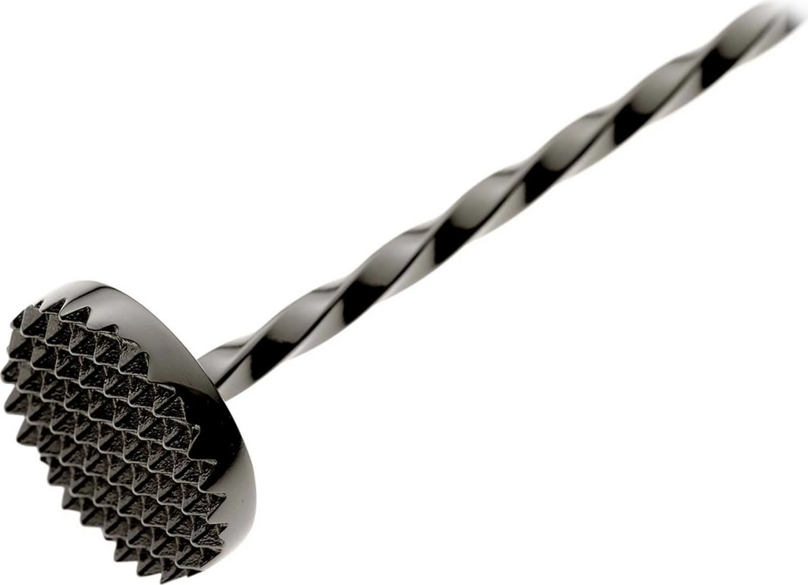 Lugë koktejesh me muddler, BarFly, 300 mm, inox 18/8, e zezë