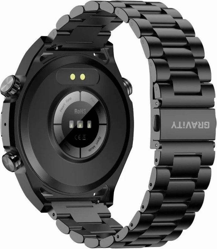 Smartwatch Gravity për meshkuj, e zezë