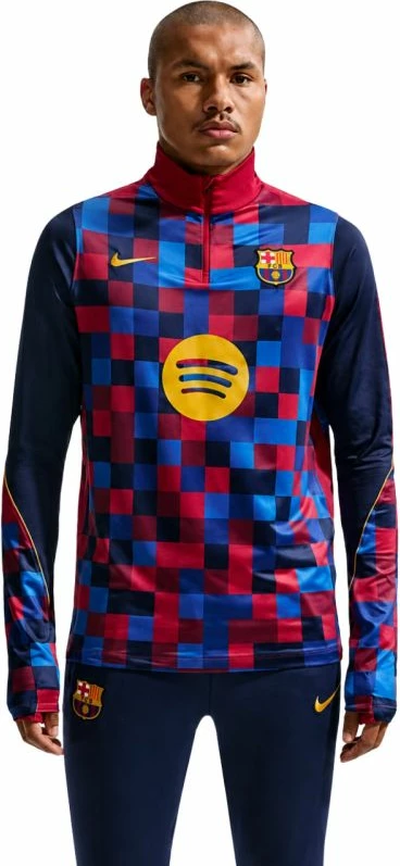 Fanellë për meshkuj Nike FC Barcelona Strike Home IQ1301-621, e kuqe dhe blu