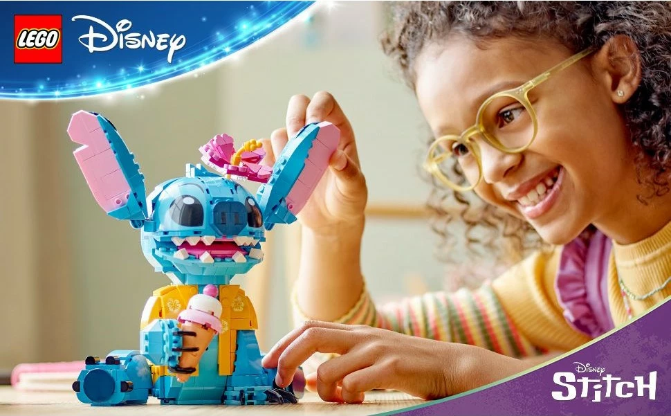 Set ndërtimi LEGO Stitch, 9 vjeç e lart, Plastikë, 730 pjesë, shumëngjyrësh