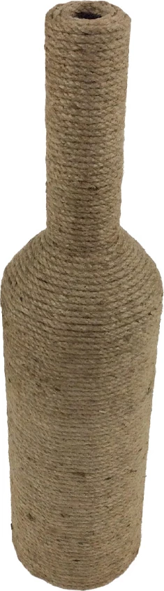 Vazo dekorative me litar, ngjyrë natyrale, 13x13x53 cm