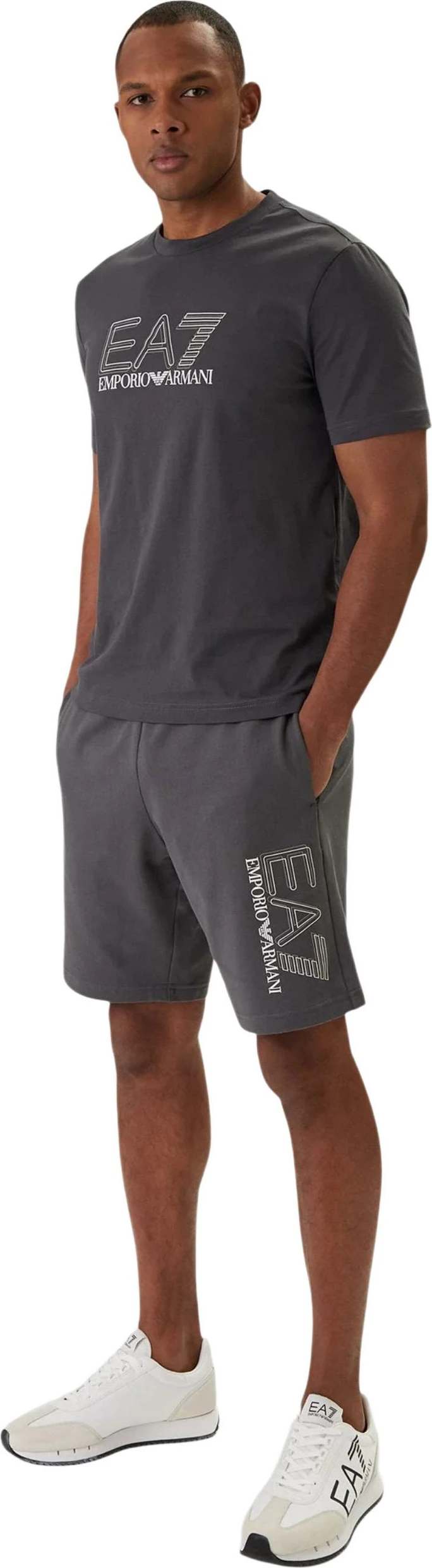 Shorce për meshkuj EA7 7M001315 AF13512, gri [Madhësia: XS]