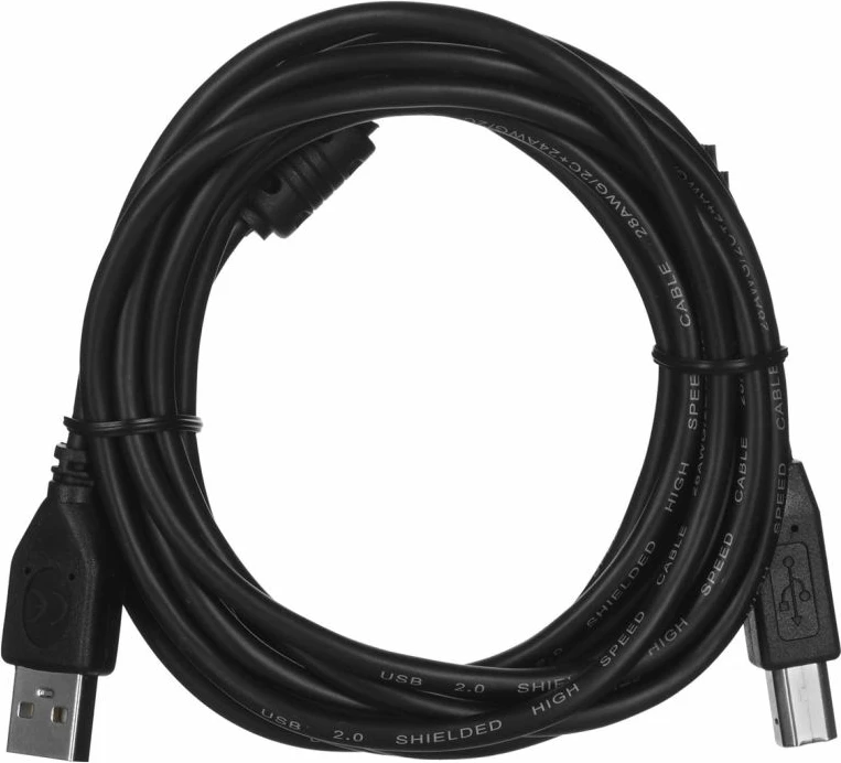 Kabllo Gembird CCF-USB2-AMBM-10, 3m, e zezë