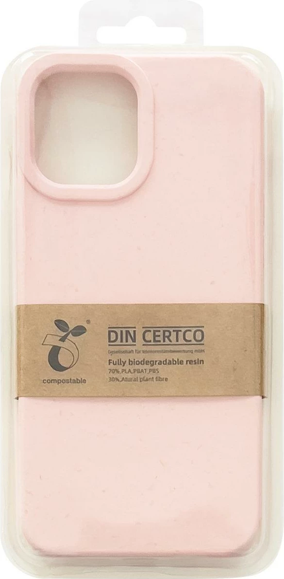 Mbështjellës Hurtel Eco Case për iPhone 12 Pro Max, silikon, rozë