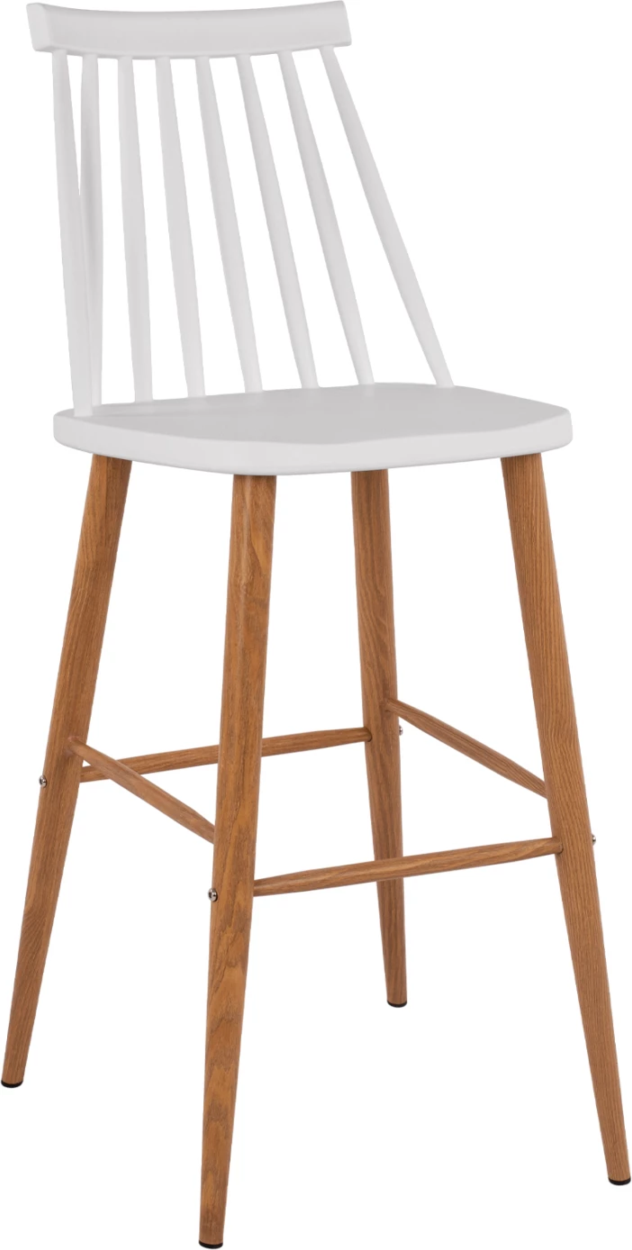 Karrige për bar Vanessa, ngjyrë e bardhë, FH8459.01, 43x49x107 cm, set prej 2 copë