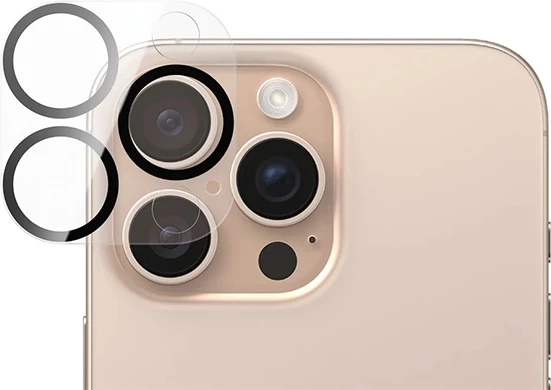 Mbrojtës xhami për lente PanzerGlass për iPhone 16 Pro / 16 Pro Max, Transparent