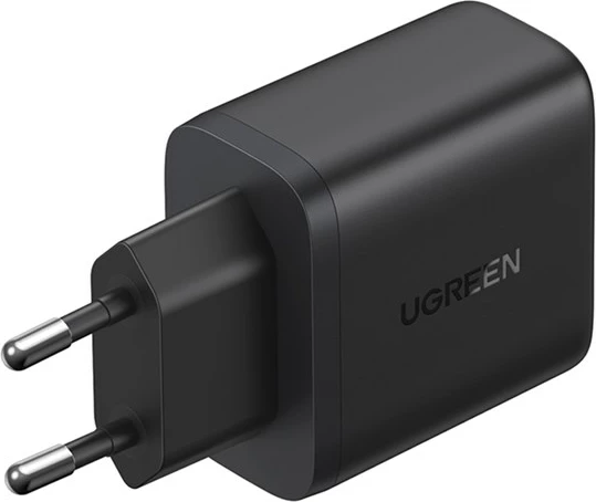 Karikues UGREEN 195058 për celular/tablet, 2 porta (USB-A & USB-C), i zi