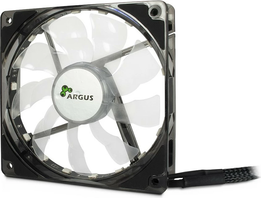 Ventilator për kasë Inter-Tech Argus L-12025 Aura, 120mm, RGB, i zi