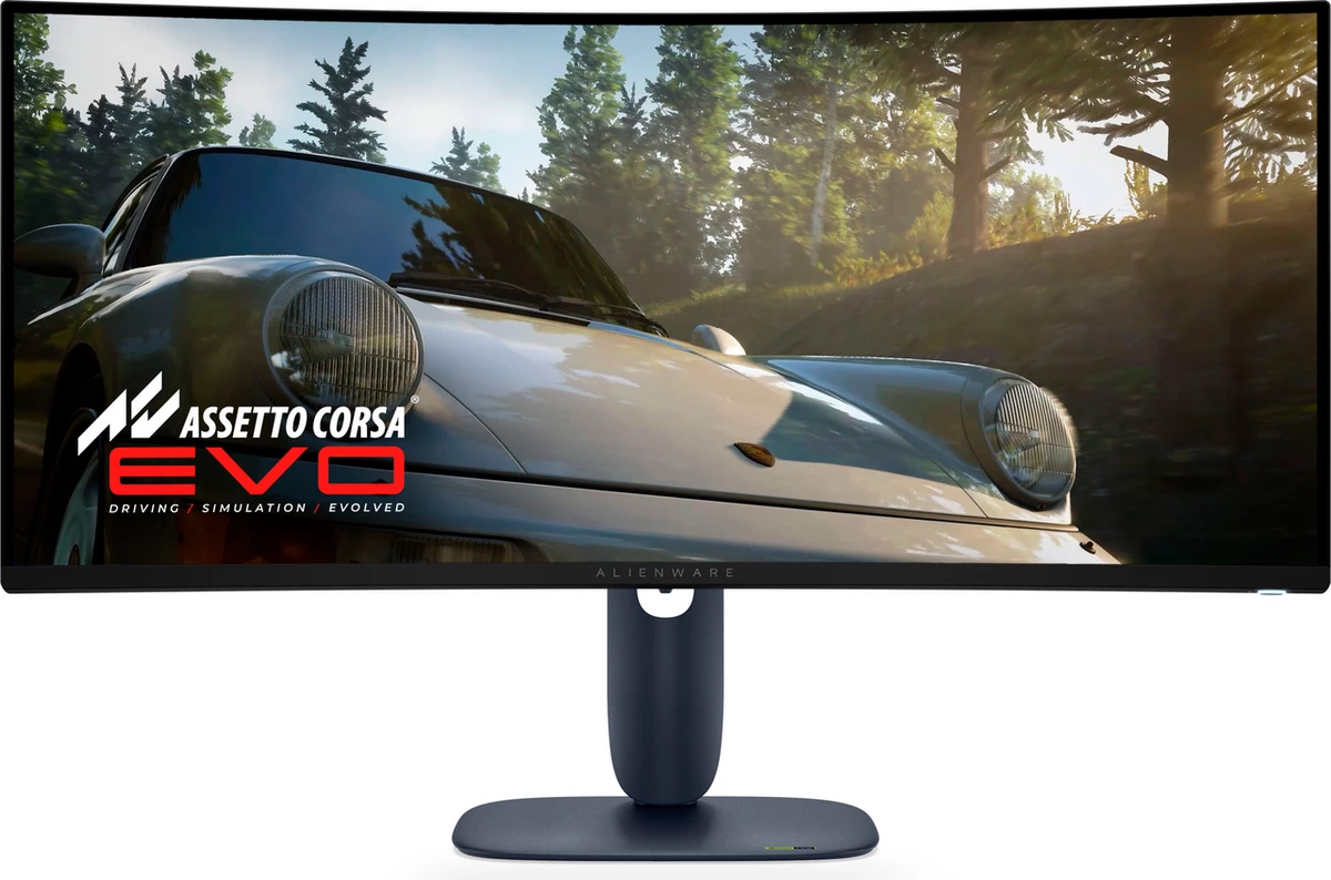 Monitor gaming Dell Alienware AW3425DW, kurbë ultragjerë, i zi