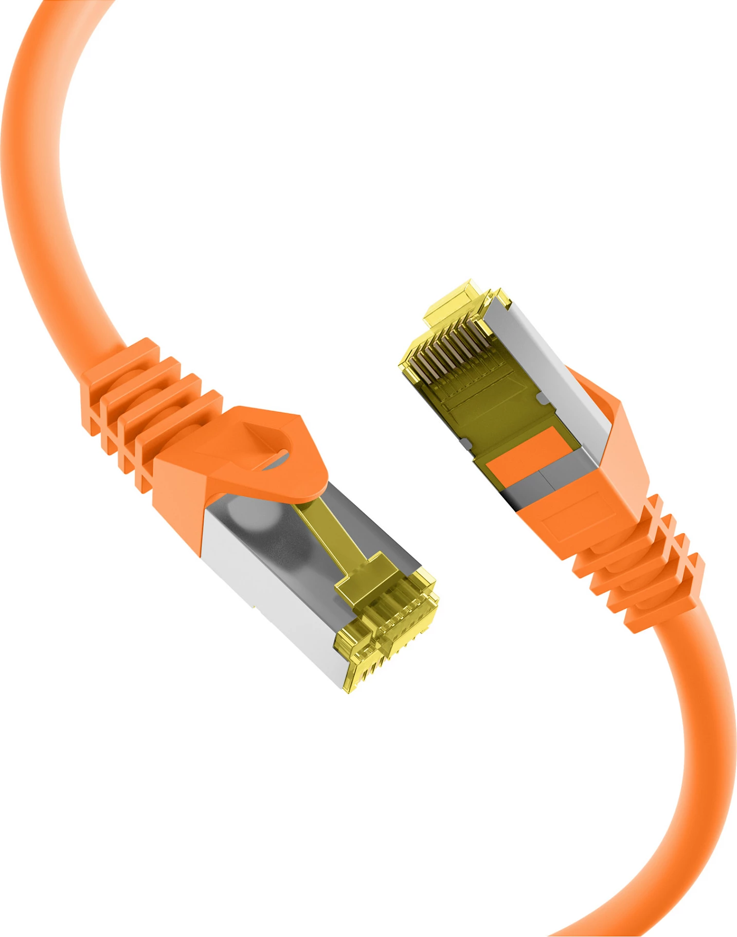 Kabllo rrjeti EFB Elektronik MK7001.0, Cat6a S/FTP, 0.15 m, RJ45-RJ45, 10 Gbps, portokalli