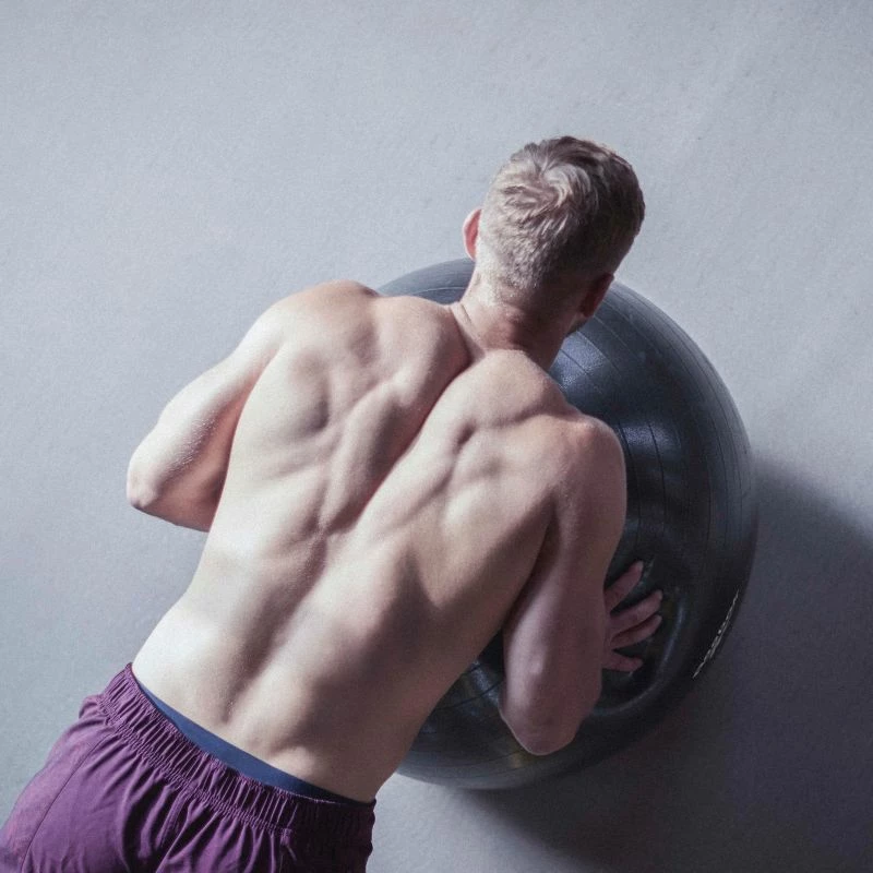 Top për gimnastikë Reebok, 55cm, për meshkuj dhe femra, i zi