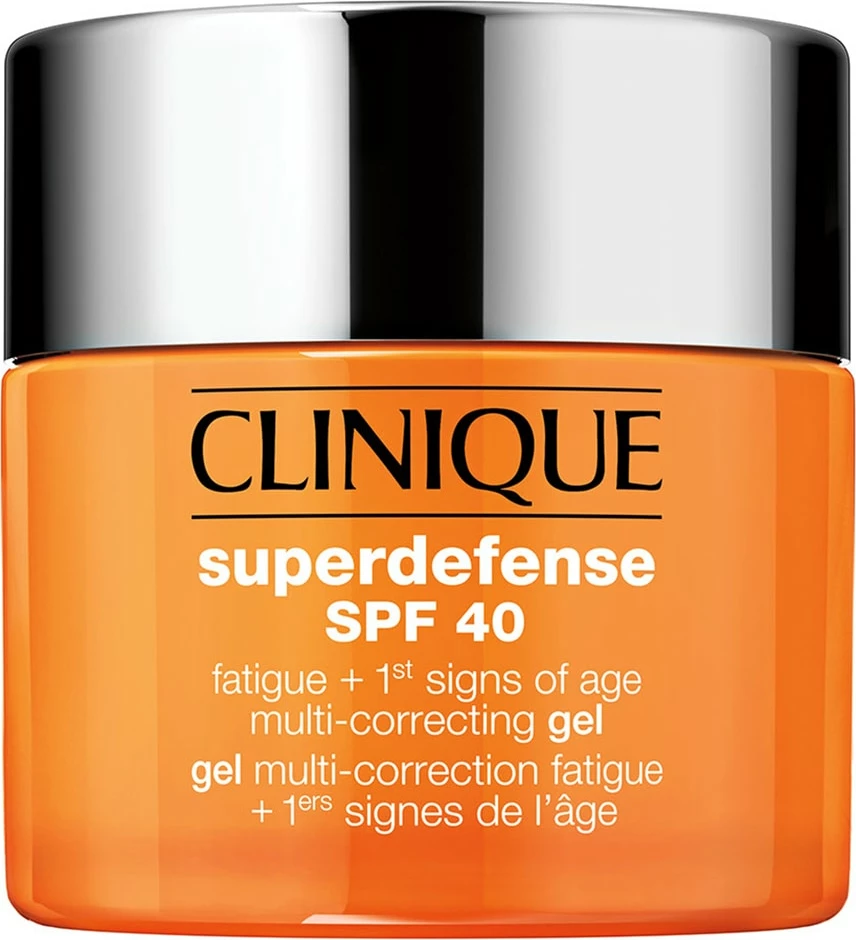 Gel-krem për fytyrë për femra Clinique Superdefense SPF40 Fatigue + 1st Signs of Age Multi Correcting, 50ml