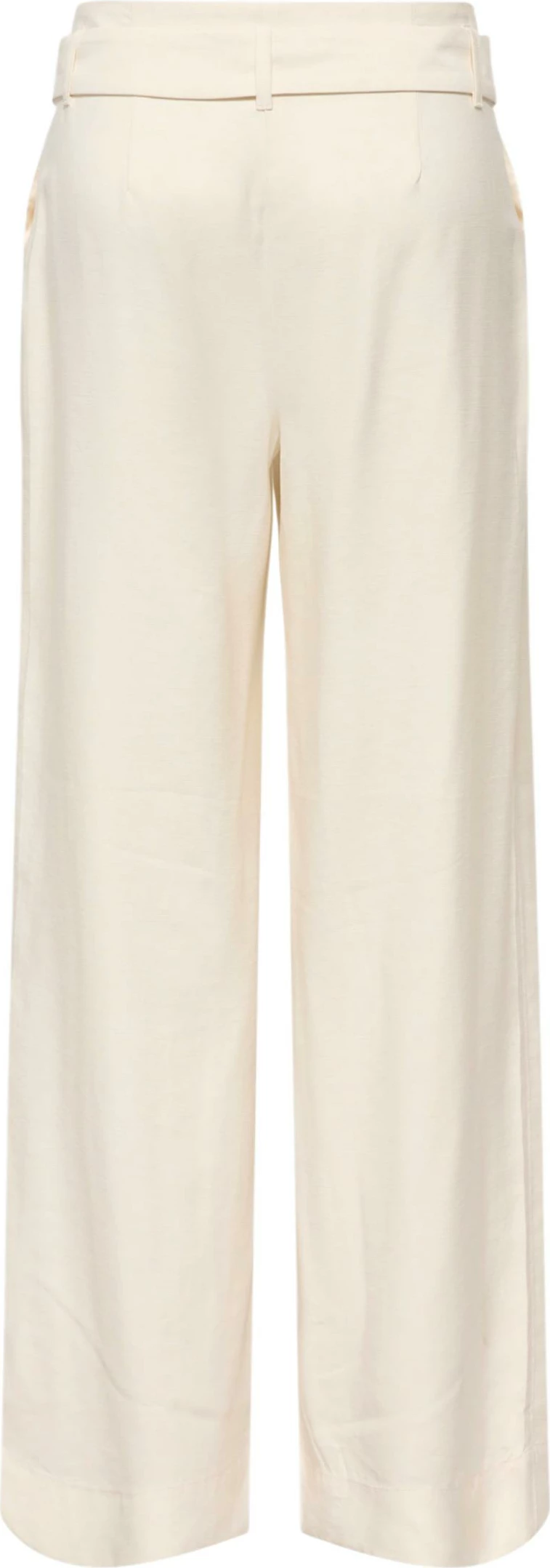 Pantallona për femra Only ONLTila Life HW Belt Wide TLR 15367390, krem [Madhësia: W36 L32]