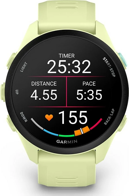 Smartwatch Garmin Forerunner 70, AMOLED 1.2", GPS, rrip silikoni, Lime
