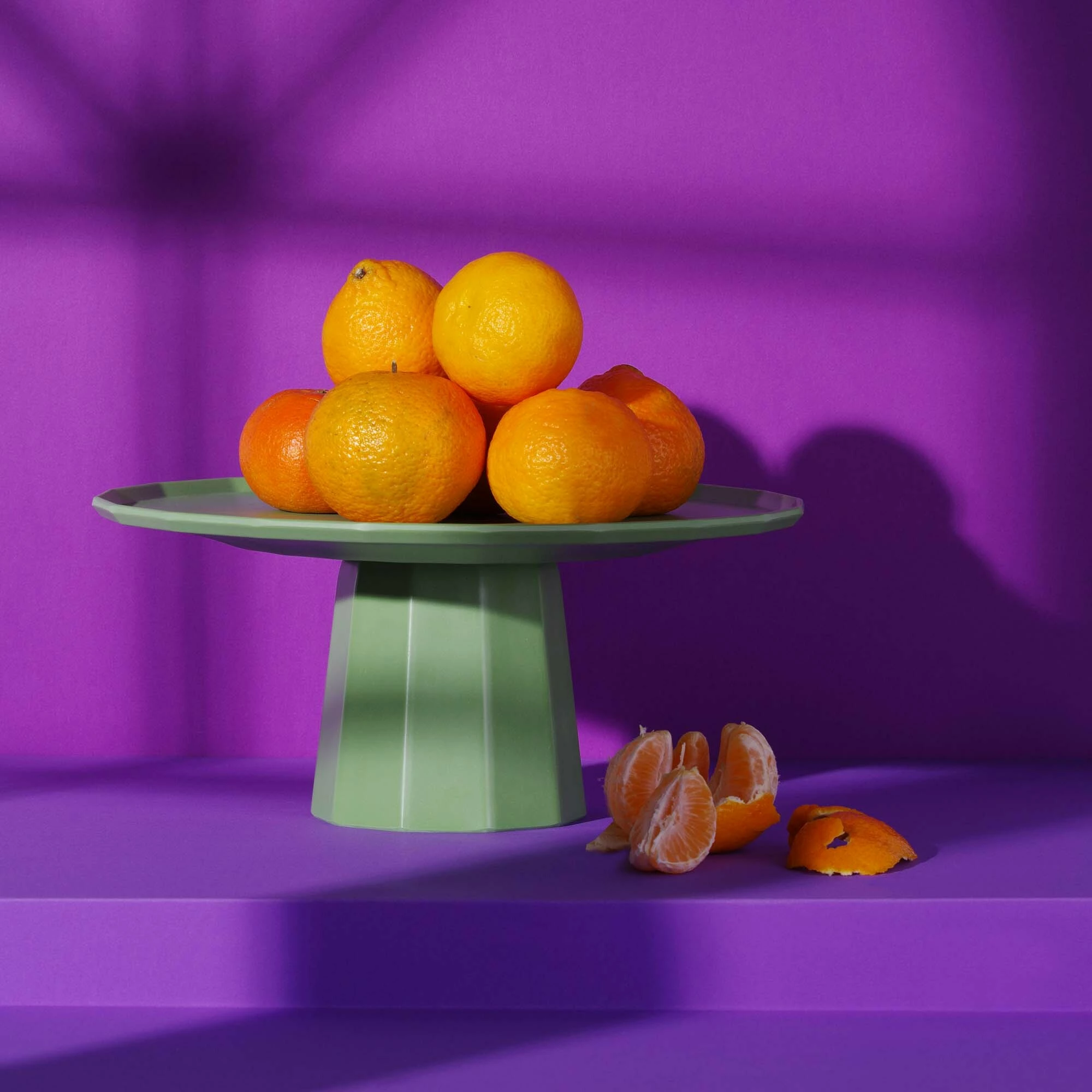 Pjedestal buffet Fine Dine Metropolis, melamine, Ø110 x h120 mm, i gjelbër