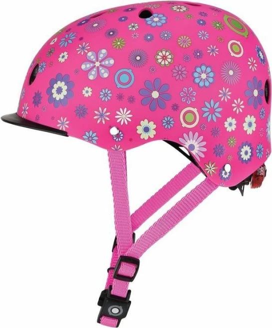 Helmetë për vajza Globber Elite Lights, rozë