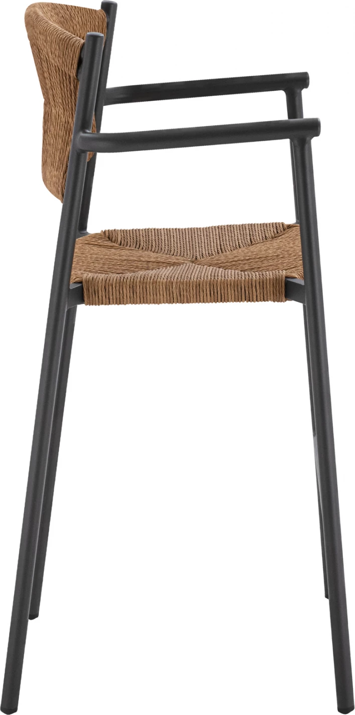 Karrige për bar, alumin, litar bezhë, FH5785.02, 55.5x58x107 cm