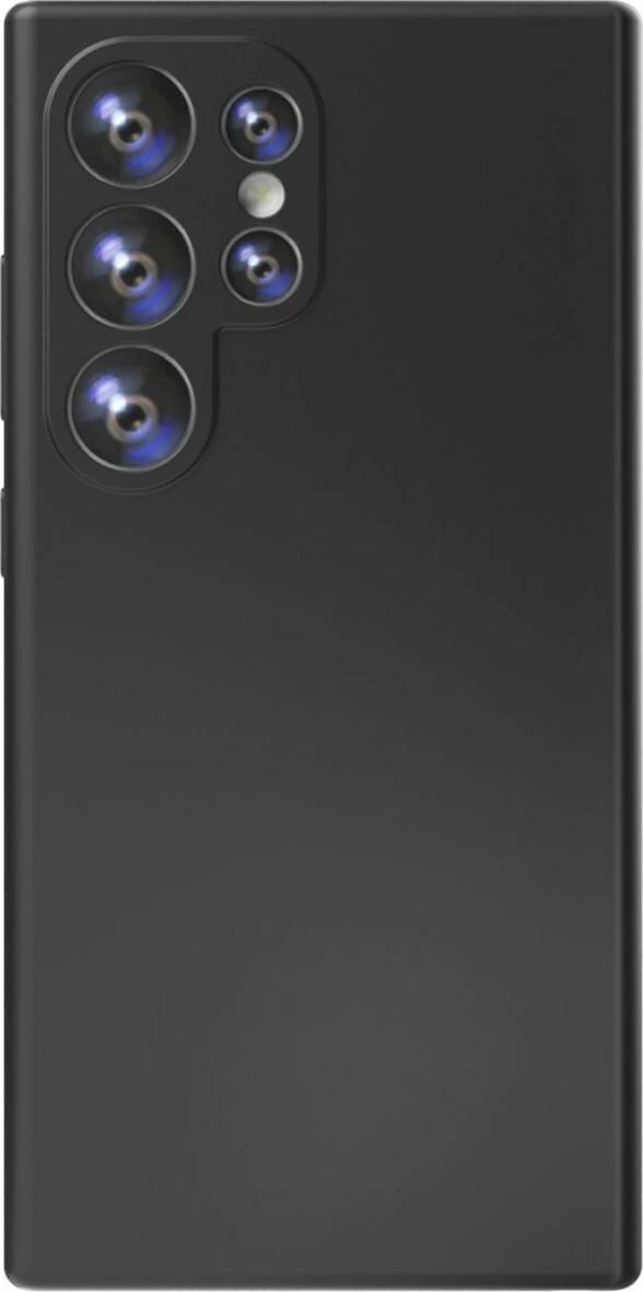 Mbështjellës silikoni 4smarts Cupertino për Samsung Galaxy S24 Ultra, me mikrofibër, i zi