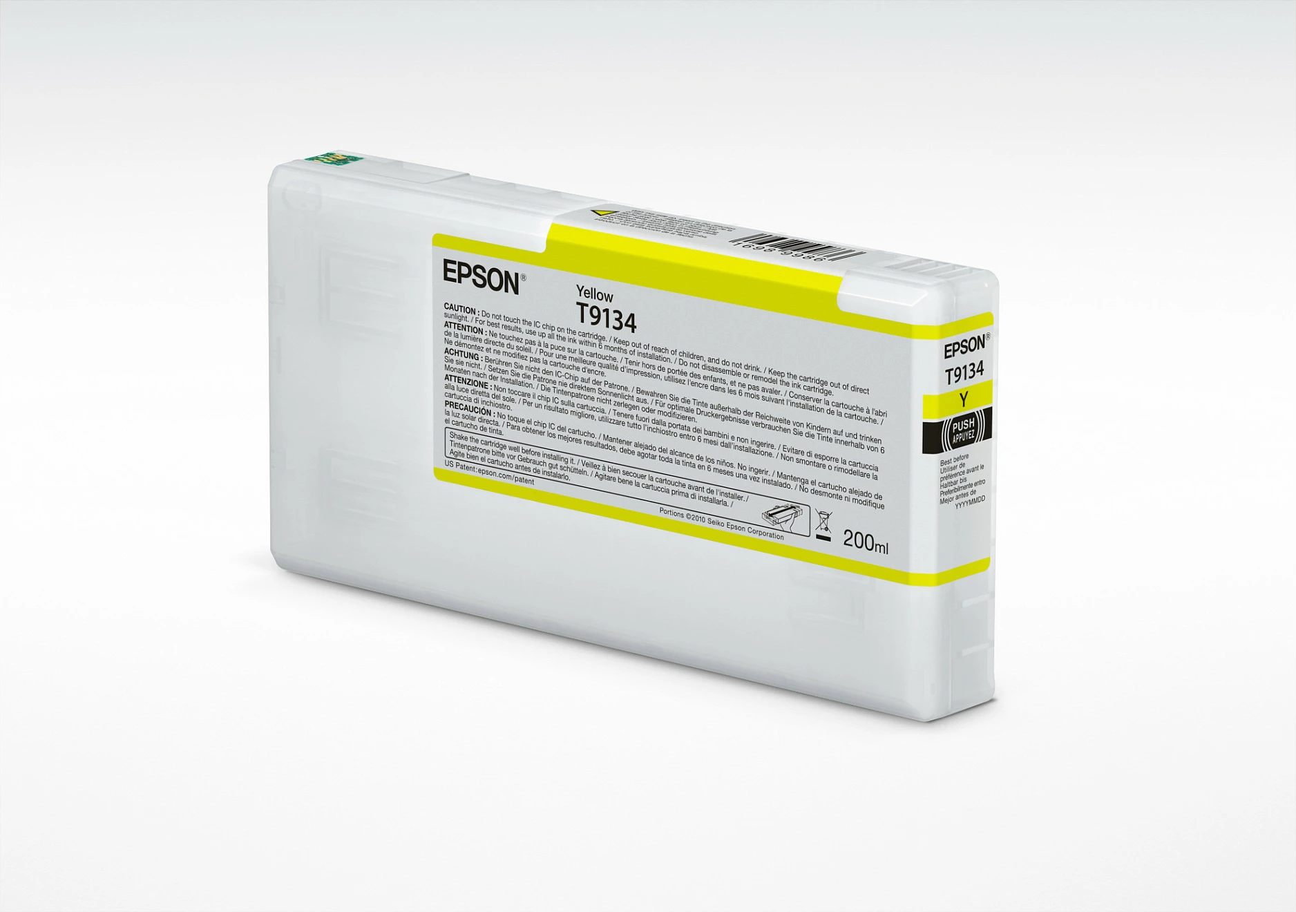 Kartrixh boje Epson T9134 (C13T913400), 200 ml, pigment, e verdhë