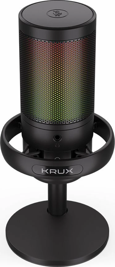 Mikrofon Krux Epic 1000S KRXC007, kondensator cardioid, RGB, USB-C/3.5 mm, i zi
